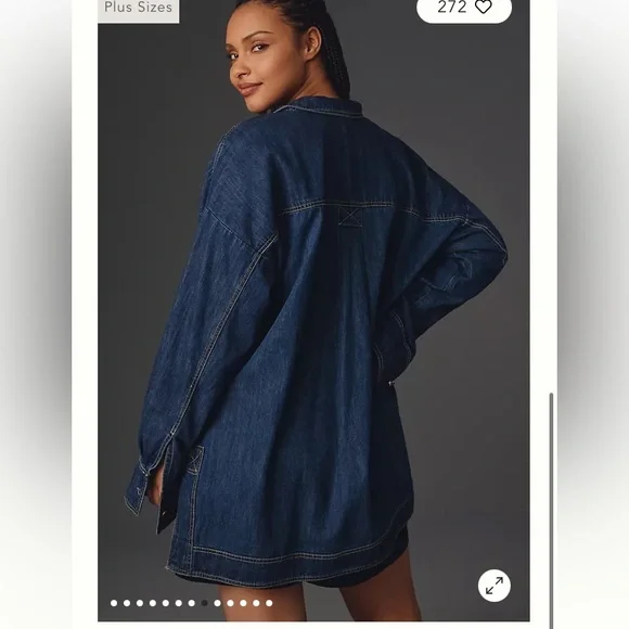 PILCRO HALF BUTTON TUNIC SHIRT SZ 3X - Picture 5 of 10